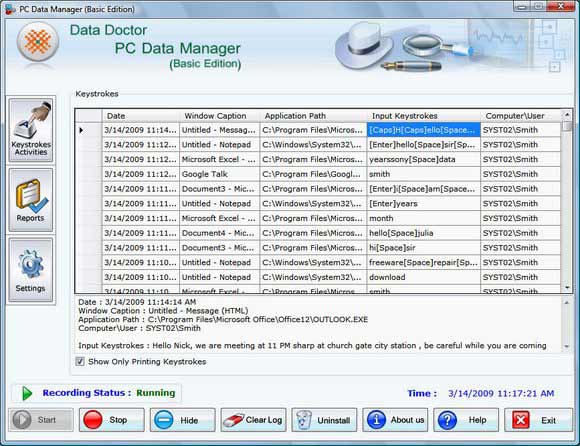 Screenshot of Undetectable Keylogger Program 4.0.1.5