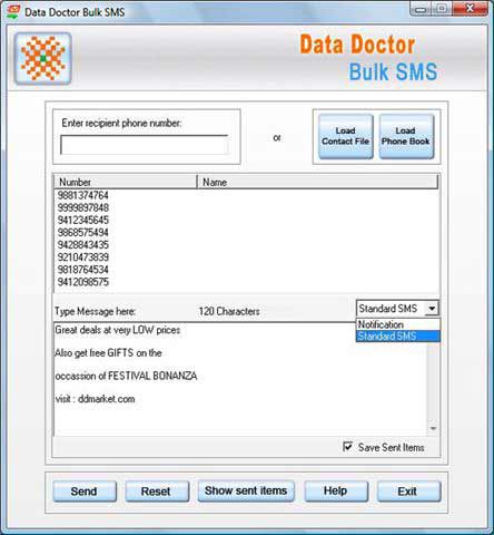 Pocket PC Bulk SMS Program