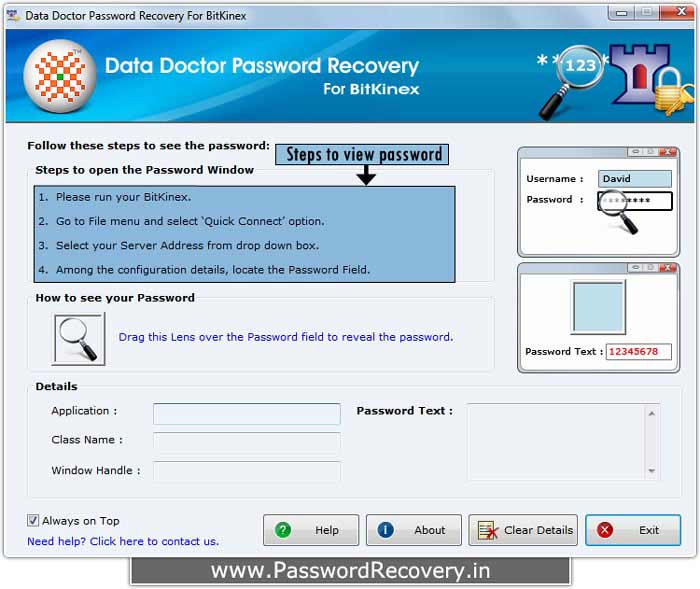 BitKinex Password Recovery
