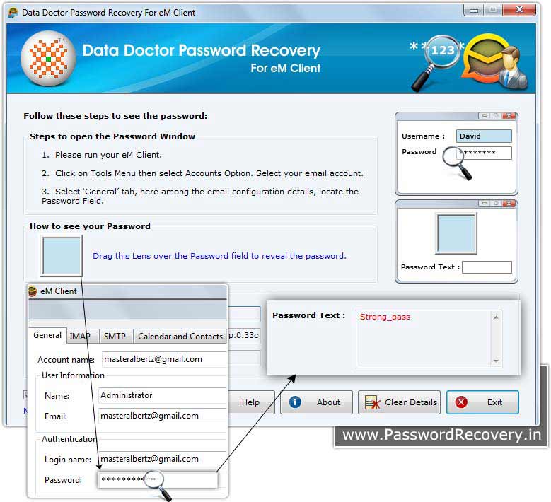 eM Client Password Recovery