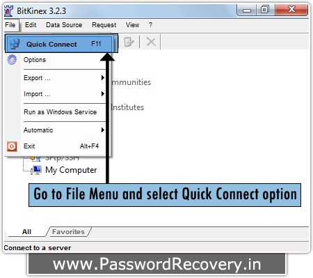 Password Recovery For BitKinex