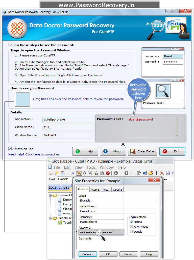 Password Recovery Software For CuteFTP