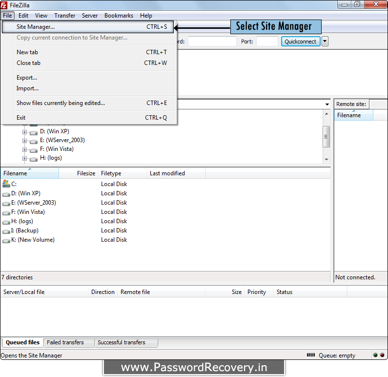 Password Recovery For FileZilla