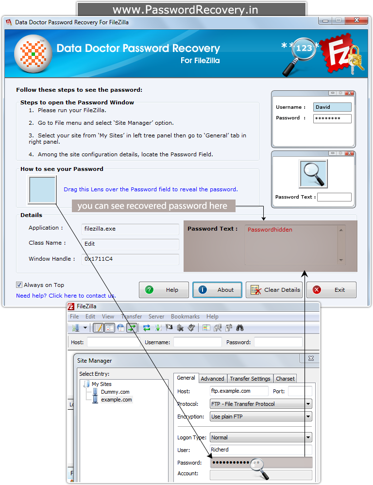 Password Recovery For Filezilla
