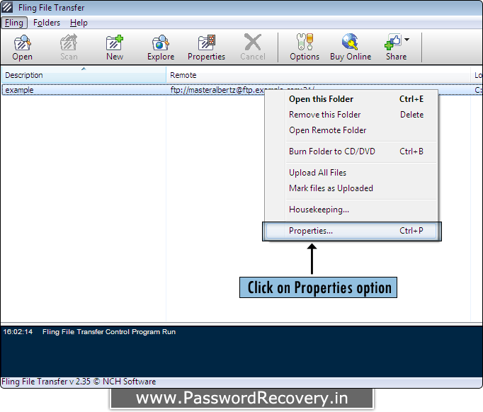 Password Recovery For Fling File Transfer