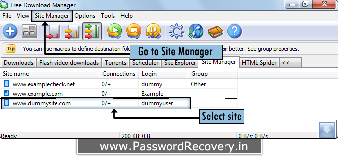 Password Recovery For Free Download Manager