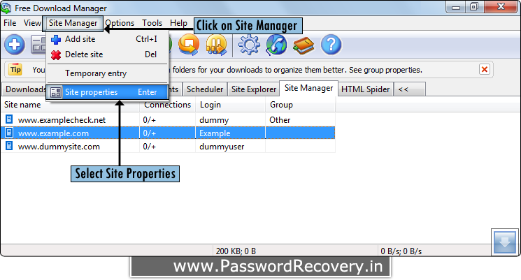 Password Recovery For Free Download Manager