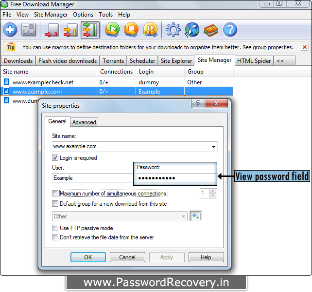 Password Recovery For Free Download Manager