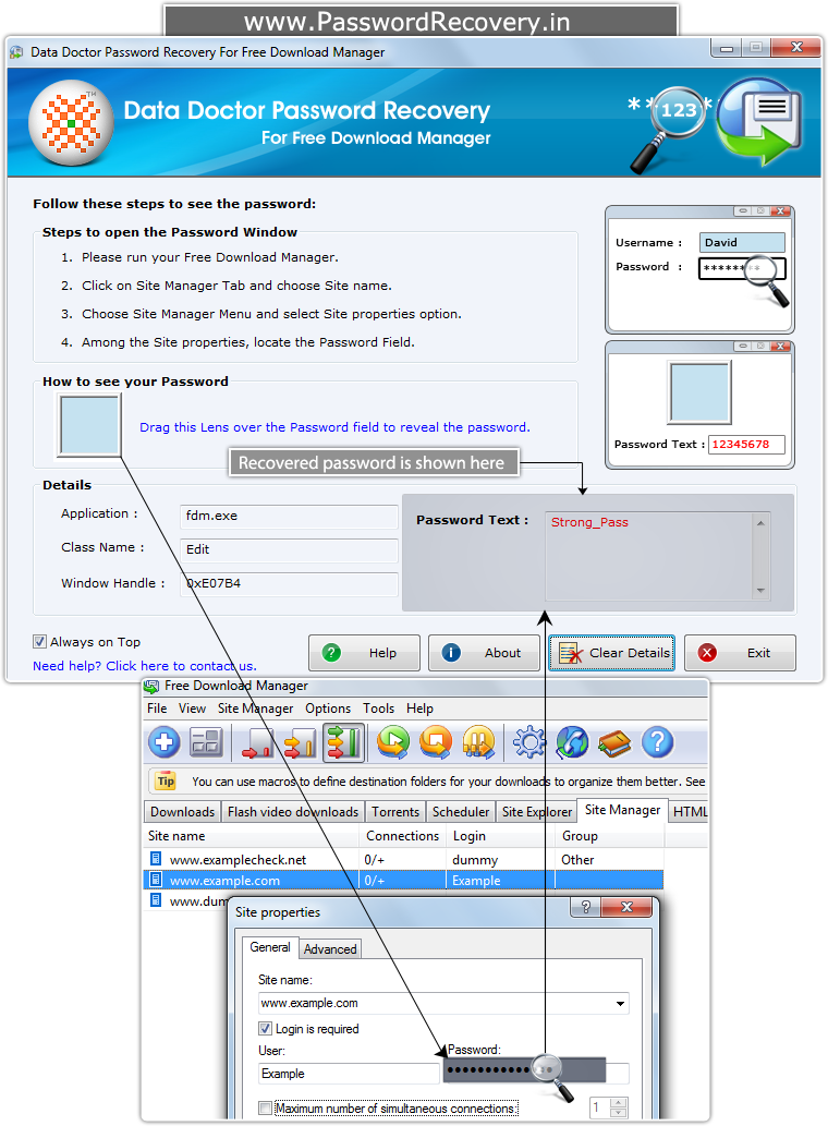 Password Recovery For Free Download Manager