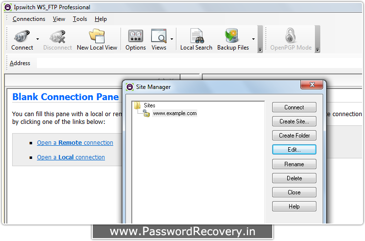 Password Recovery For Ipswitch WS_FTP