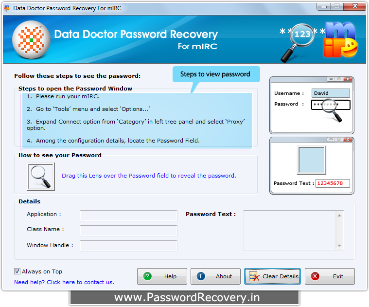 Password Recovery For mIRC