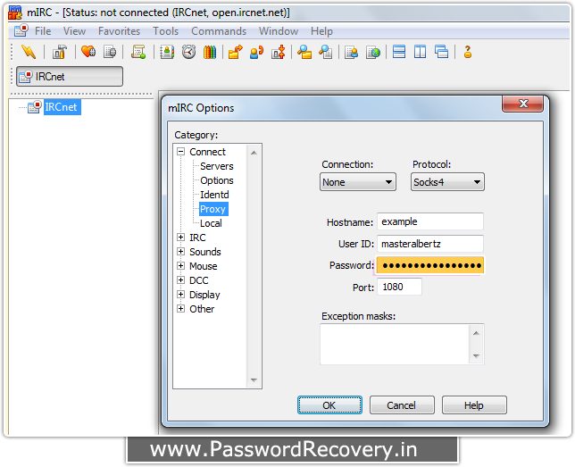 Password Recovery For mIRC