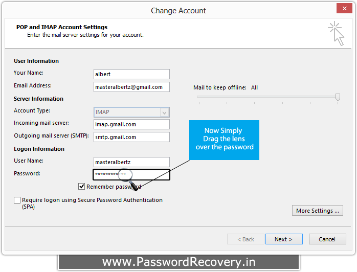 Password Recovery For Outlook