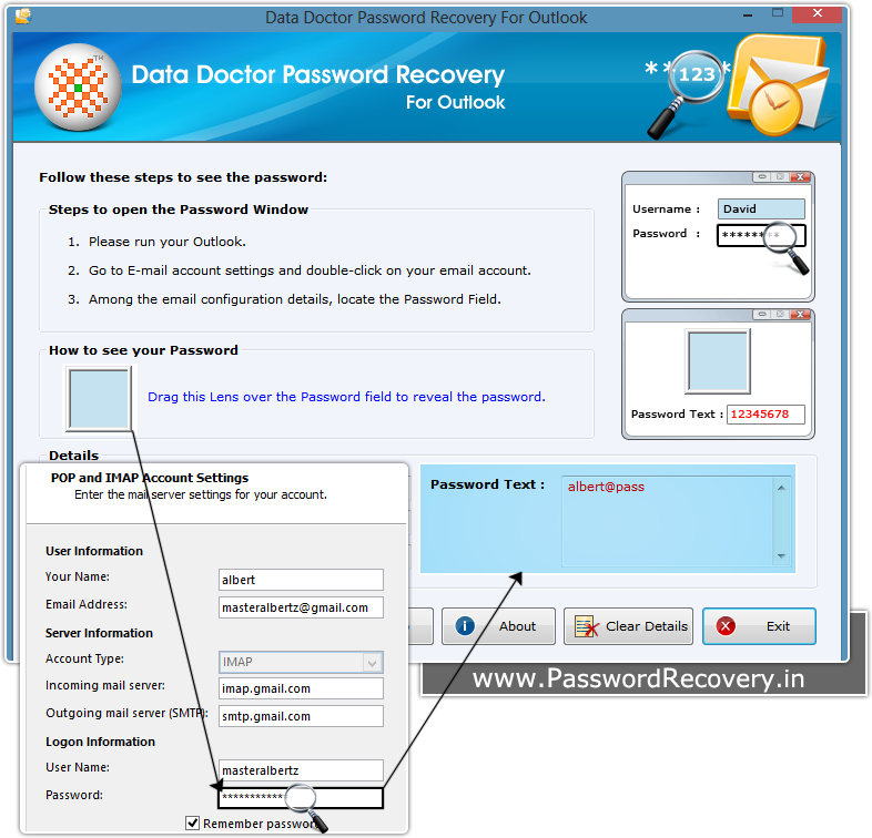 Password Recovery For Outlook