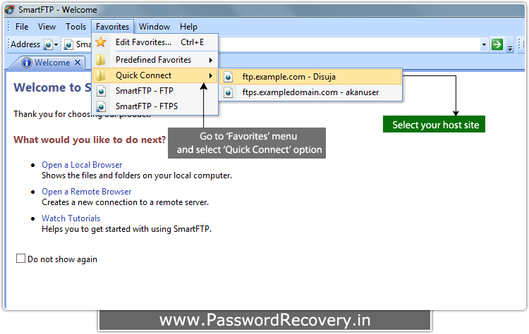 Password Recovery For SmartFTP