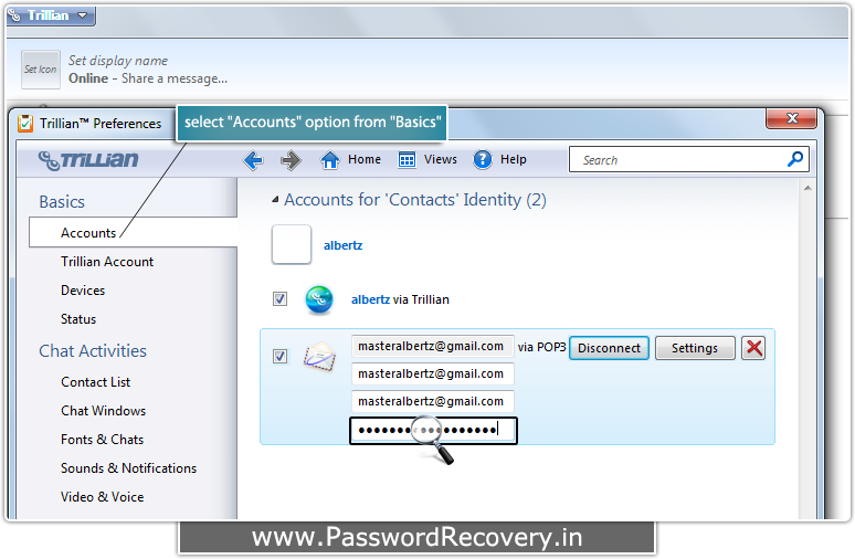 Password Recovery For Trillian Messenger