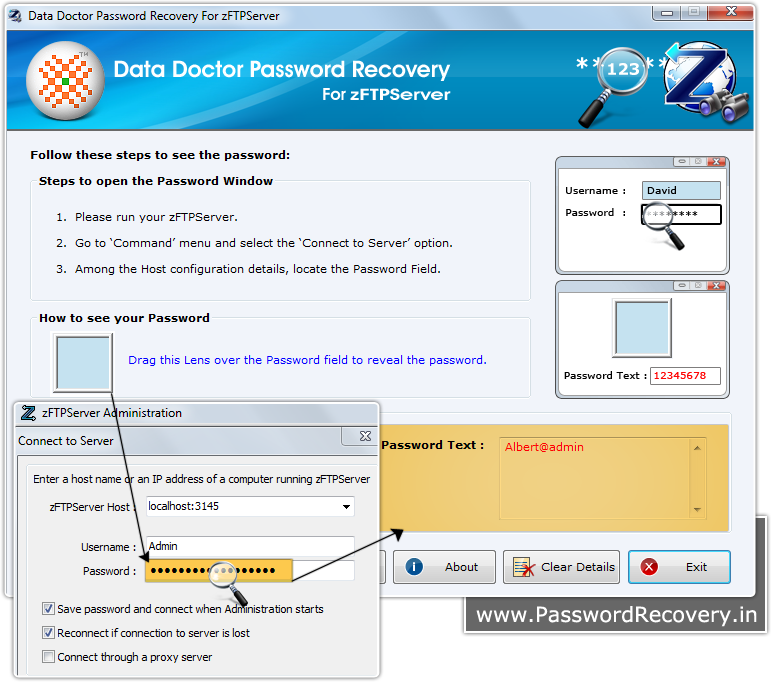 Password Recovery For zFTPServer